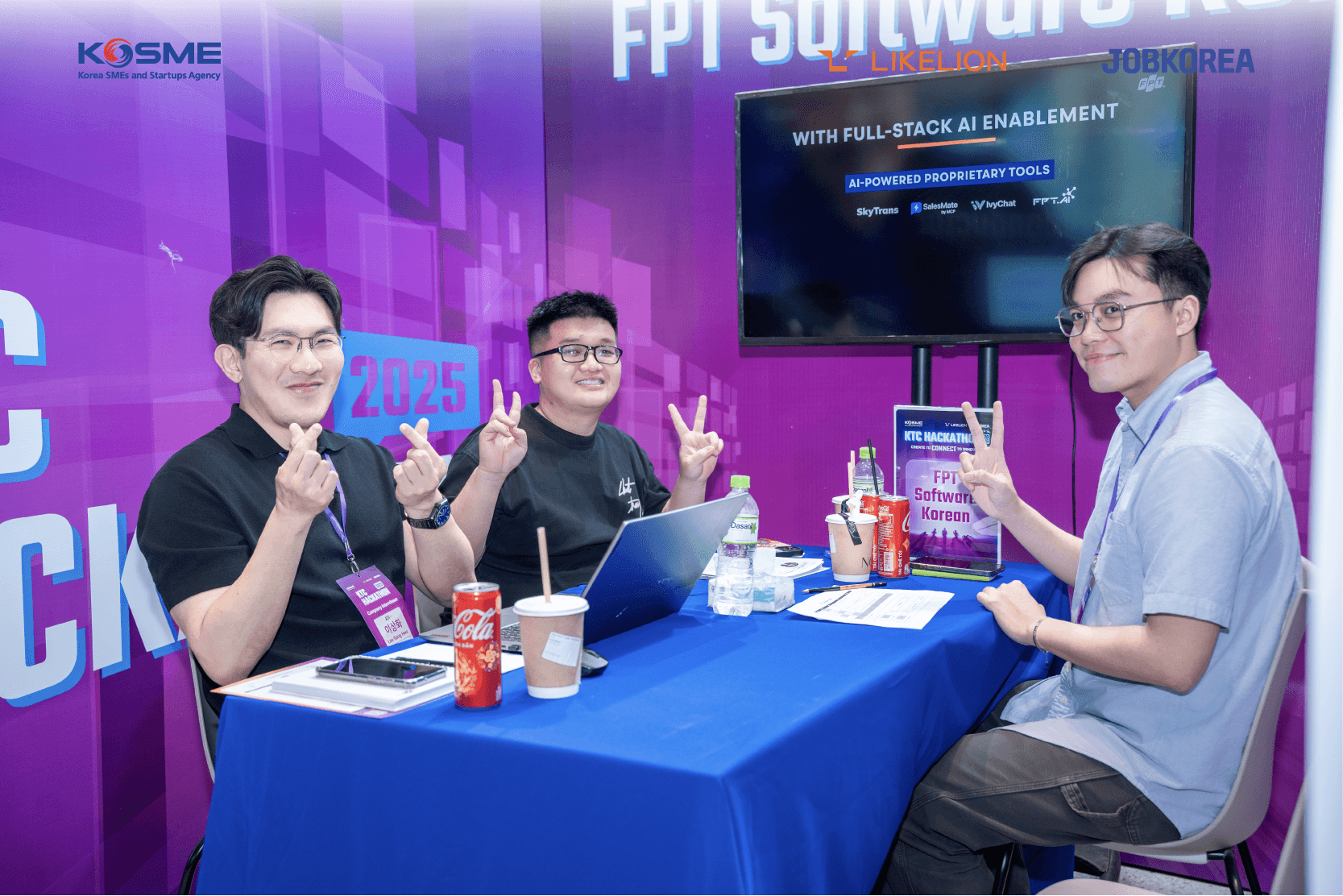 Booth phỏng vấn tại sự kiện của Doanh nghiệp FPT Software Korea Booth phỏng vấn tại sự kiện của Doanh nghiệp FPT Software Korea